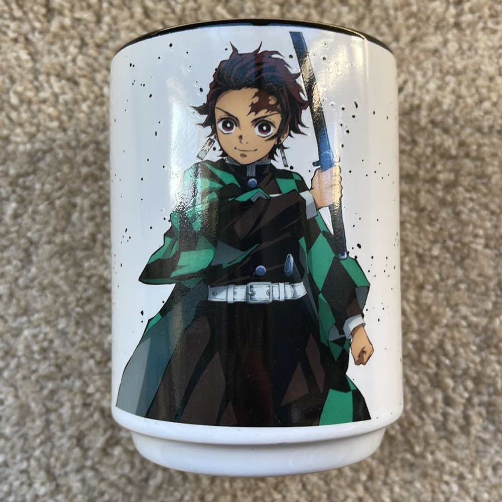 NIB DEMON SLAYER Anime KIMETSU NO YAIBA Ceramic Coffee Brush Mug Cup 11 Oz. - Picture 5 of 7
